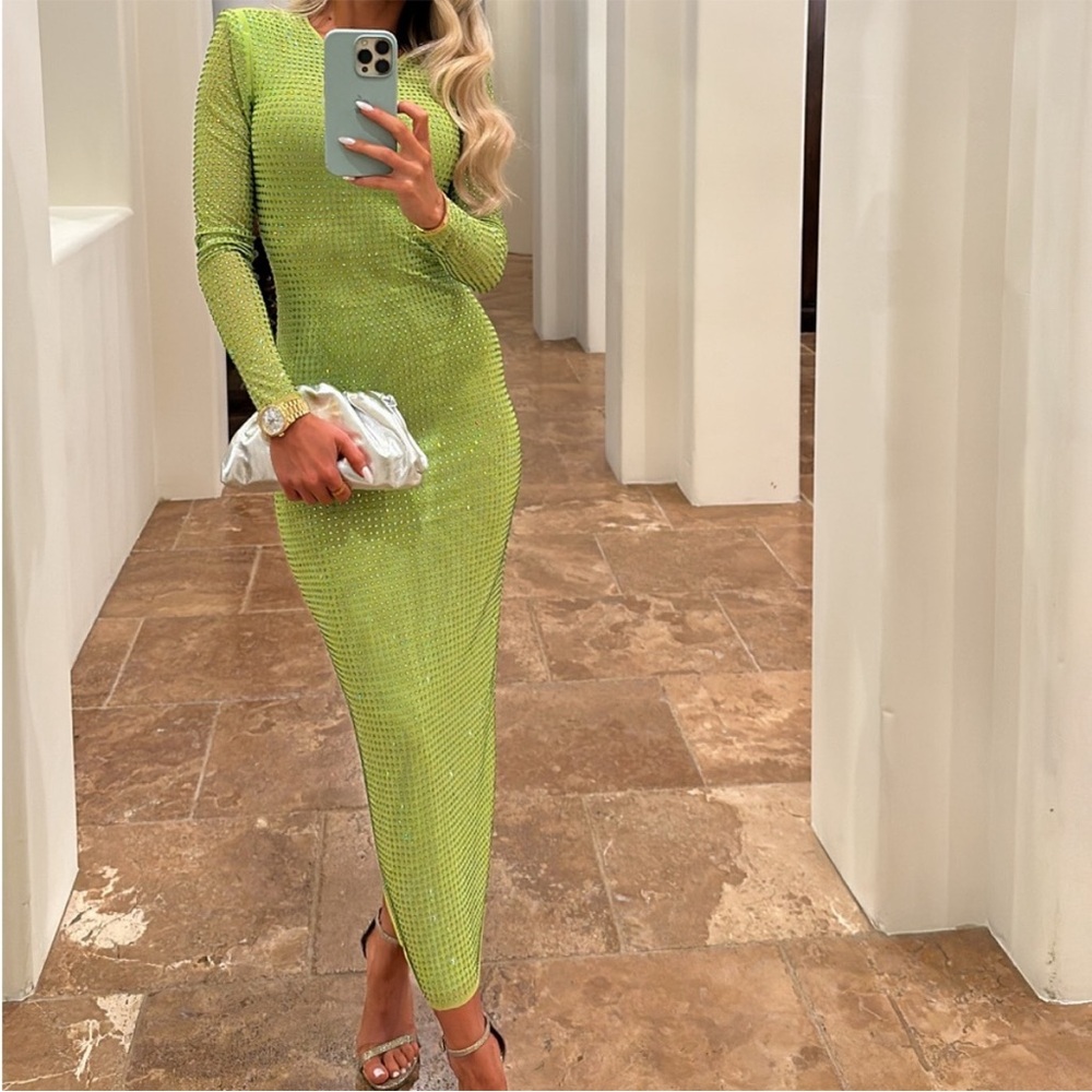 Self Portrait GG Crystal-Embellished Midi Dress NWT! - Picture 4 of 12